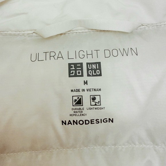 Uniqlo Off White Puffer Jacket - Picture 2 of 4